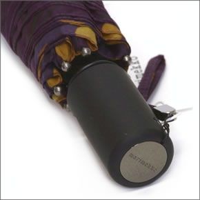 マリメッコ LUMIMARJA  AUTO-OPEN/CLOSE LUX ルミマルヤ 雪いちご ワンタッチ オートオープン 折りたたみ傘 アンブレラ  038645 480 purple/gold/brown