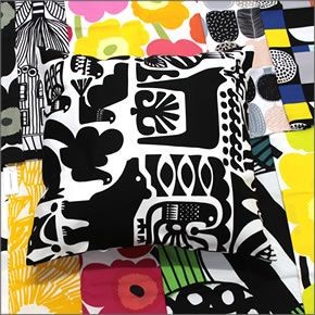 マリメッコ  KANTELEEN KUTSU CUSHION COVER 50X50cm カンテレーン クッツ 壁画風 動物モチーフ クッションカバー  062770 190 white/black