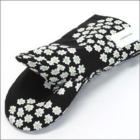 マリメッコ PUKETTI OVEN MITTEN 067167 961 black/green/white プケッティ ブーケモチーフ オーブンミトン 鍋つかみ
