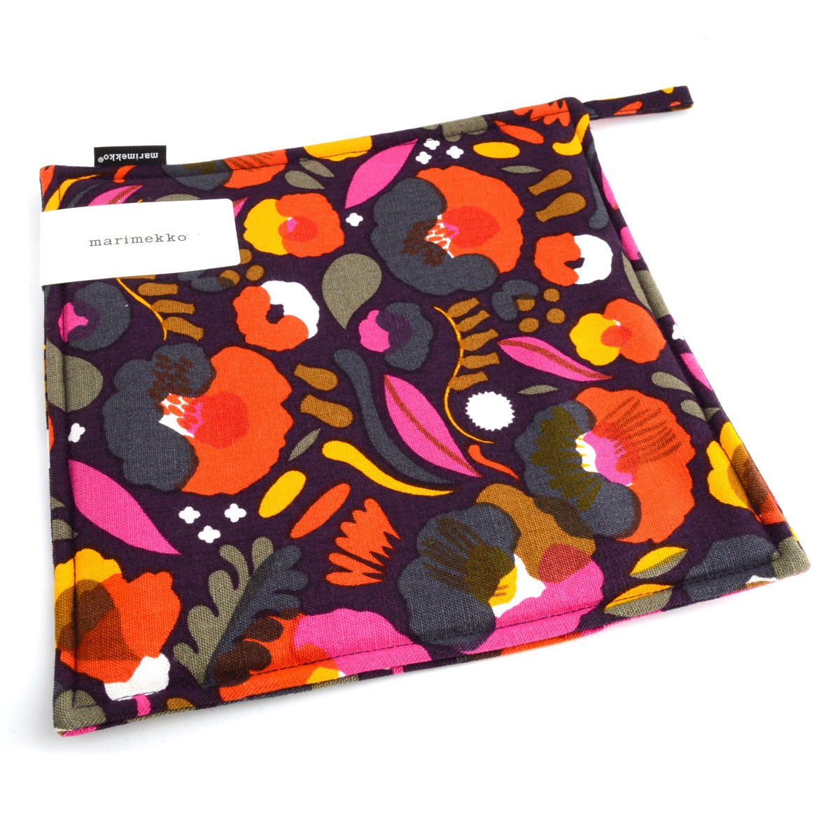 マリメッコ marimekko 067455 430 blum/red/yellow PIENI HATTARAKUKKA POT HOLDER 鍋敷 ポットホルダー