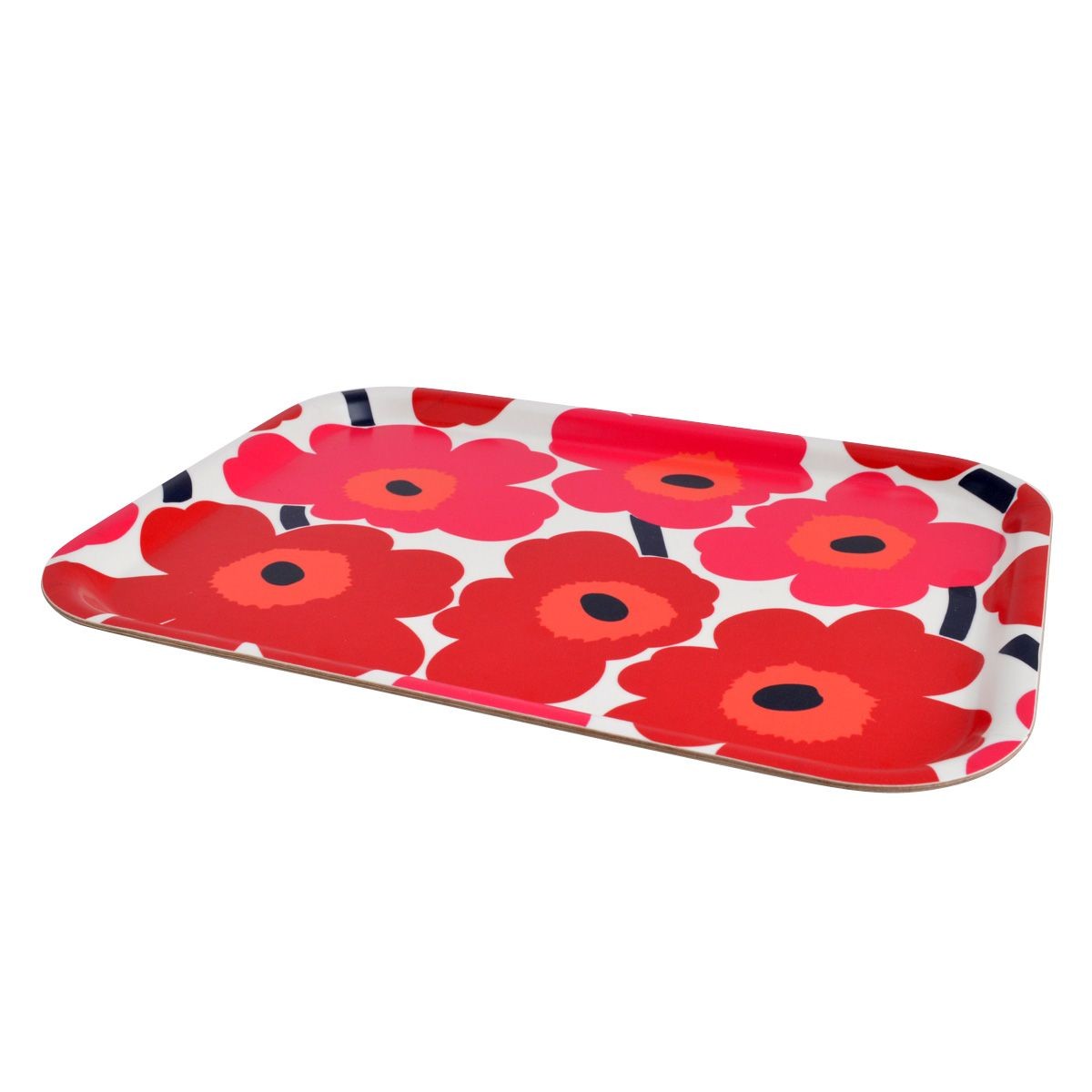 マリメッコ marimekko 067766 001 MINI-UNIKKO PLYWOOD TRAY 27X20cm トレイ キッチントレー