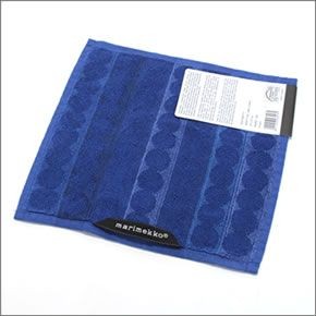 マリメッコ RASYMATTO MINI TOWEL 25cm×25cm 063908 550 light blue/blue ラシィマット柄 ミニタオル