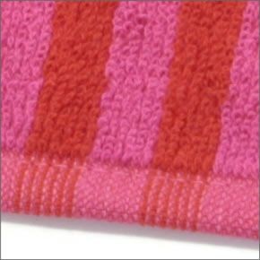 マリメッコ UJO MINI TOWEL 25cm×25cm 064393 070 red/pink ボーダー柄 ミニタオル
