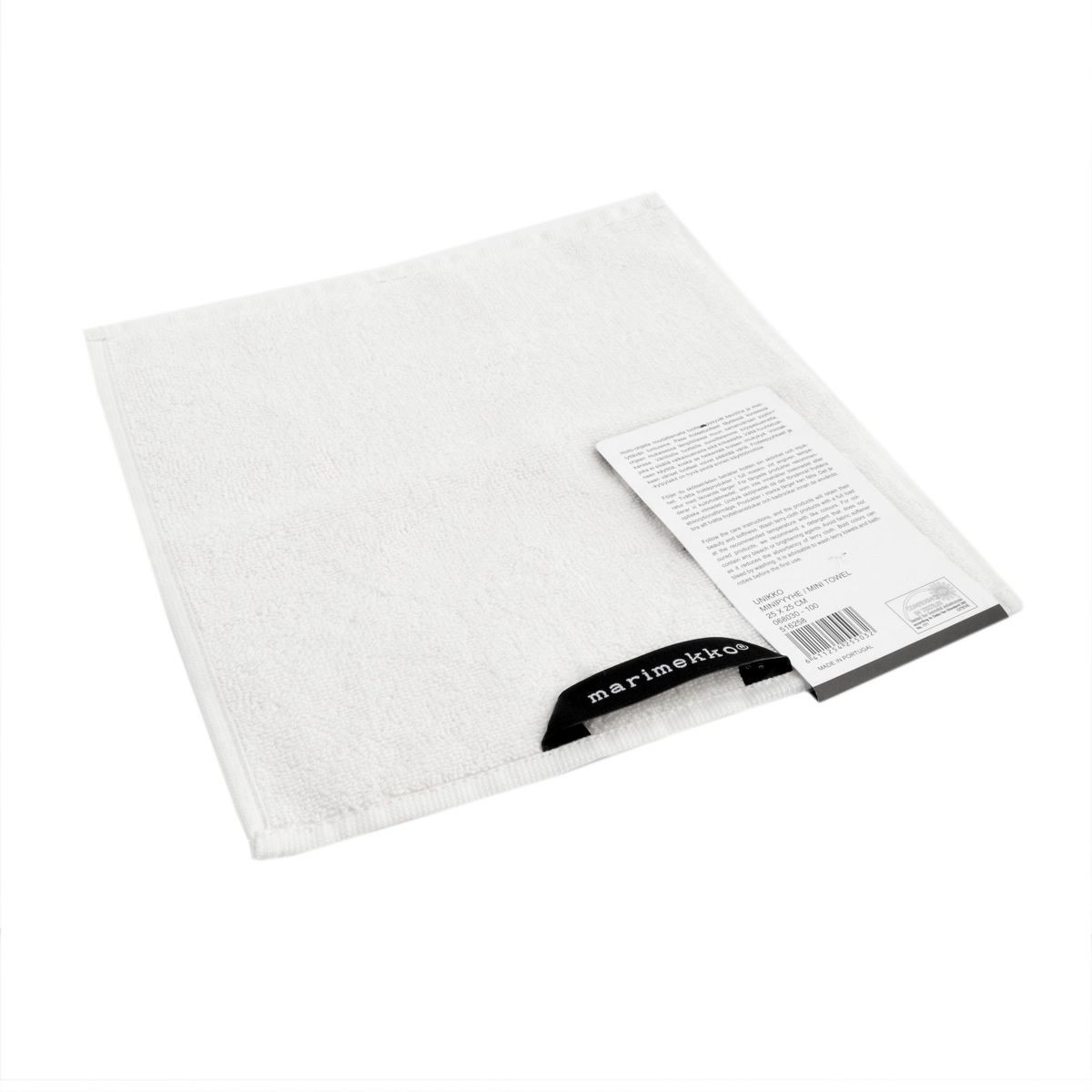 マリメッコ marimekko 068030 100 UNIKKO SOLID MINI TOWEL 25×25cm ミニタオル ハンドタオル