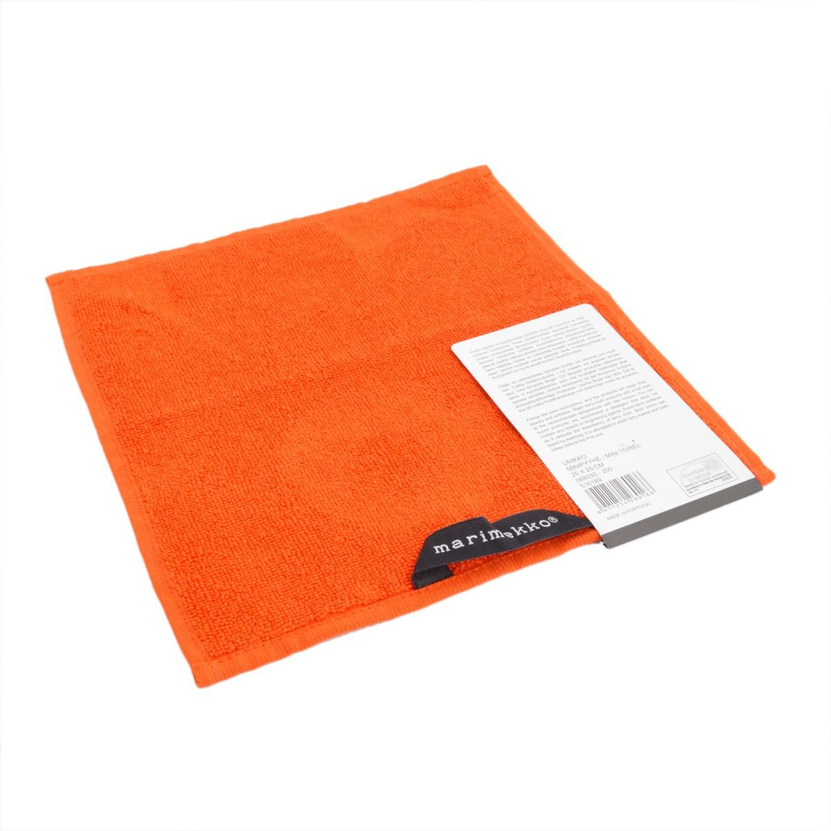 マリメッコ marimekko 068030 200 UNIKKO SOLID MINI TOWEL 25×25cm ミニタオル ハンドタオル