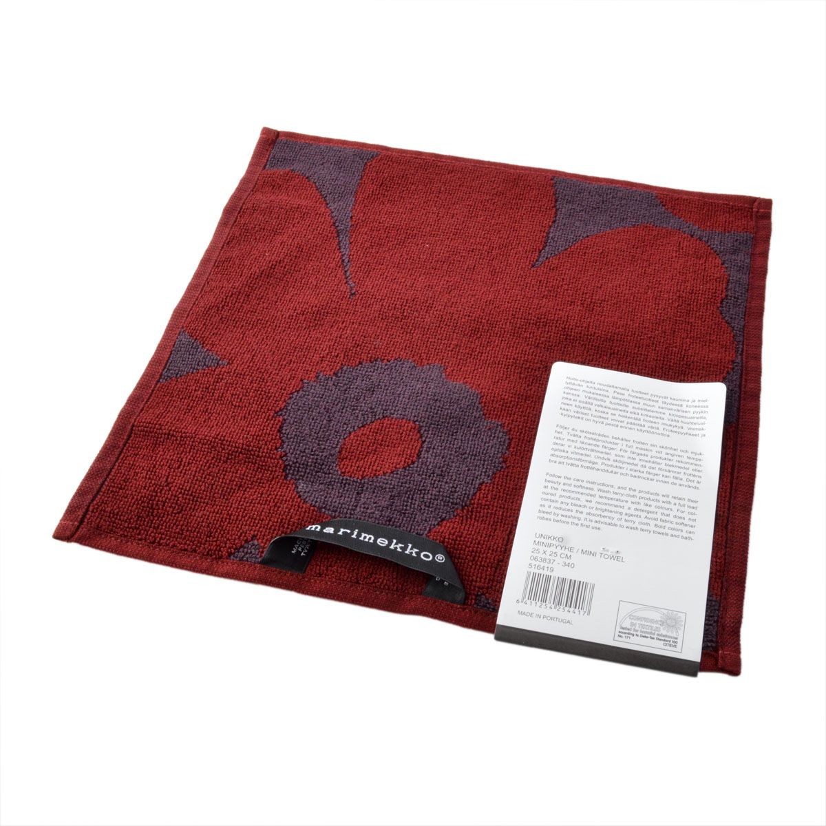 マリメッコ marimekko 063837 340 UNIKKO MINI TOWEL 25×25cm ミニタオル ハンドタオル