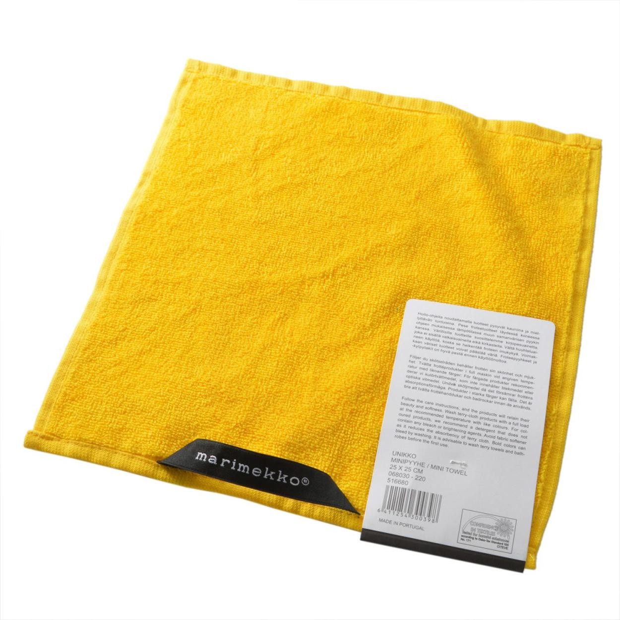 マリメッコ marimekko 068030 220 ミニタオル ハンドタオル UNIKKO SOLID MINI TOWEL 25X25cm