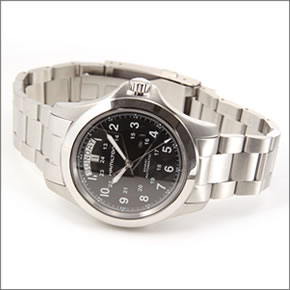 【HAMILTON】ハミルトン メンズ 腕時計 KHAKI（カーキ・コレクション）KING デイデイト表示のカーキ キング オート H64455133