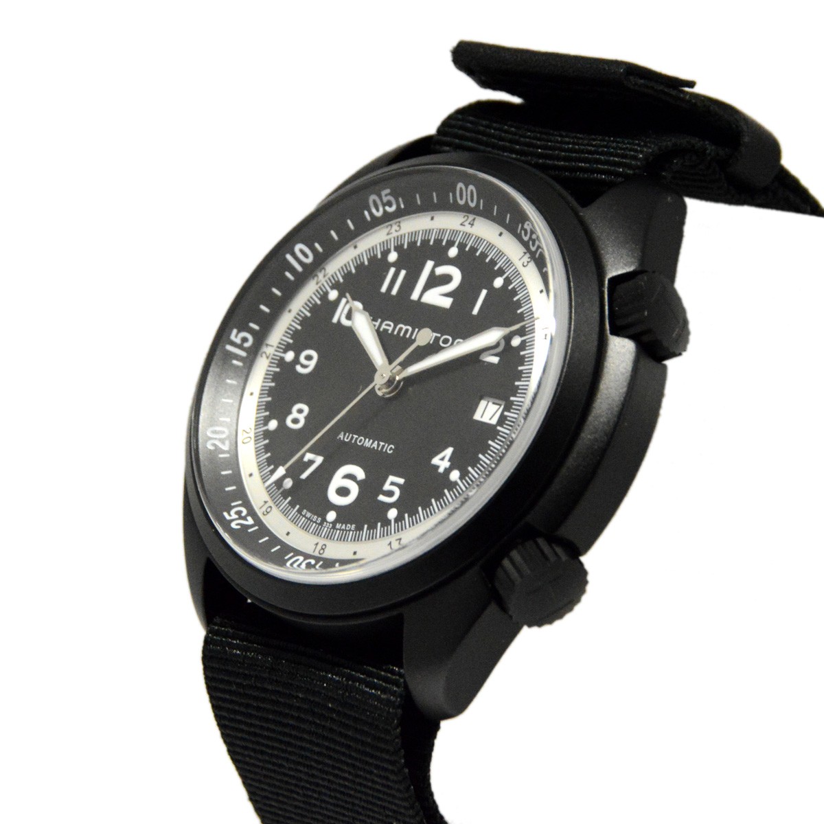 ハミルトン H80485835 KHAKI Pilot Pioneer Aluminium Auto (カーキ パイロット パイオニア アルミニウム オート)