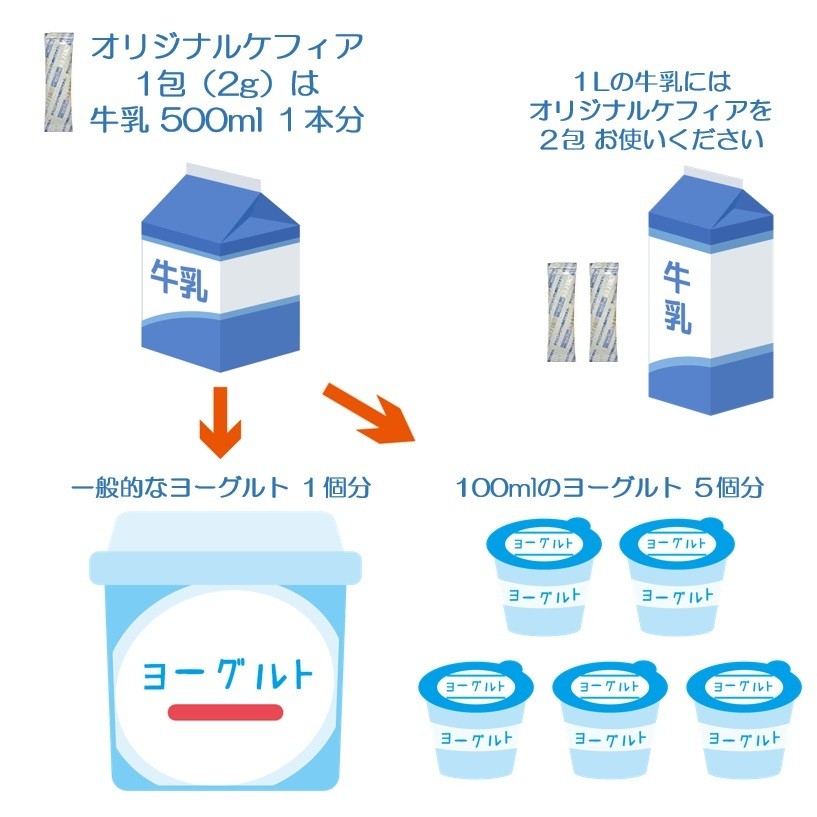 オリジナルケフィア 5袋 × 16本 （80本） まとめ買い セット 種菌 手作り 乳酸菌 酵母 ロシア 菌活 腸内環境 腸活 美容 健康  ソフトヨーグルト :4955079122015x5:Liberta Create Yahoo!店 - 通販 - Yahoo!ショッピング