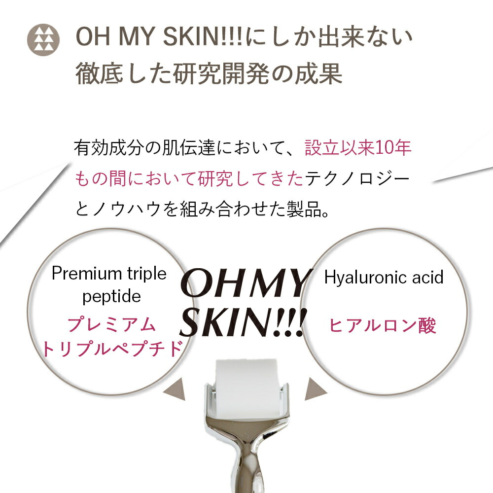 on: myskin Needle L3 5個セット OHMYSKIN!!! 使い捨てマイクロニードルローラーパッチ 【交換用