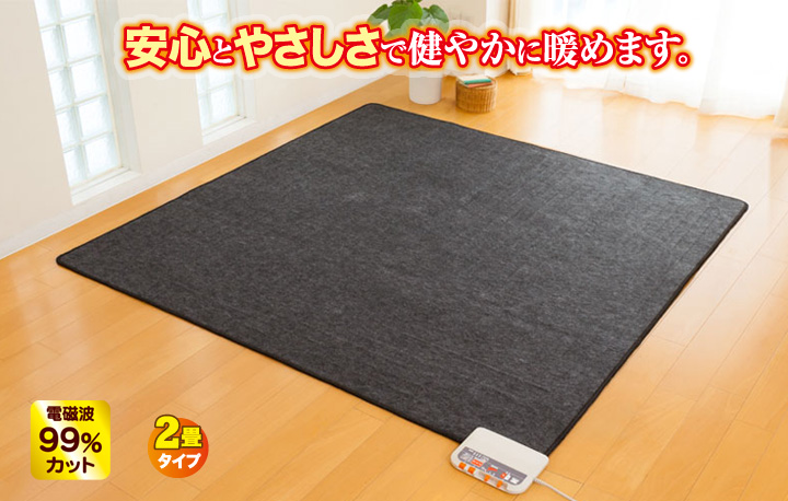 ゼンケン 電気ホットカーペット 2畳/本体 1年保証 ZCB-20S 176cm×176cm