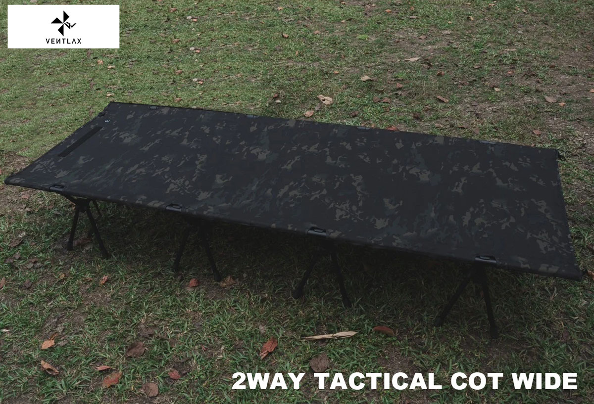 VENTLAX ヴェントラクス 2WAY TACTICAL COT WIDE タクティカルコット ワイド 仮設 ベッド 防災 アウトドア キャンプベッド 折りたたみ｜liberty-base｜02