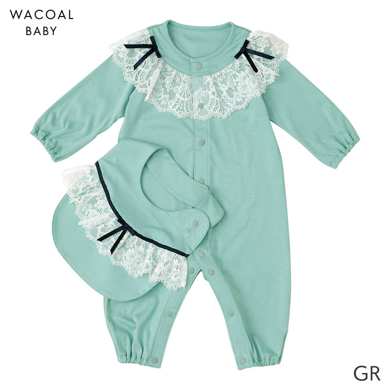 WACOAL baby ワコール ベビー プレオール スタイ 前あき 長袖