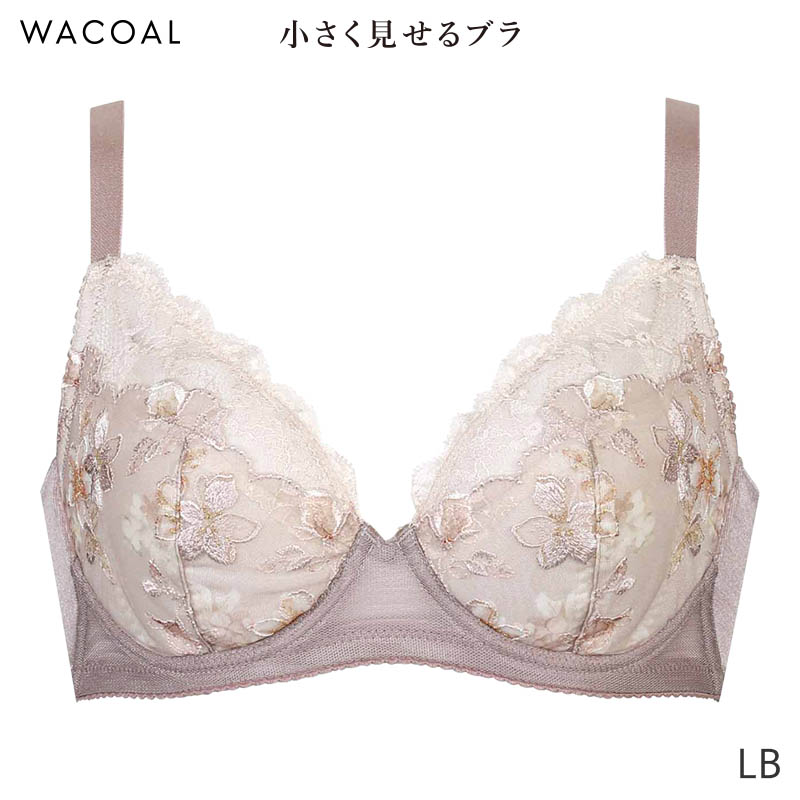 ワコール 小さく見せるブラ レーシィ ブラジャー 3/4カップ(G H)BRB453 : brb453-g : インナーショップ リバティハウス -  通販 - Yahoo!ショッピング