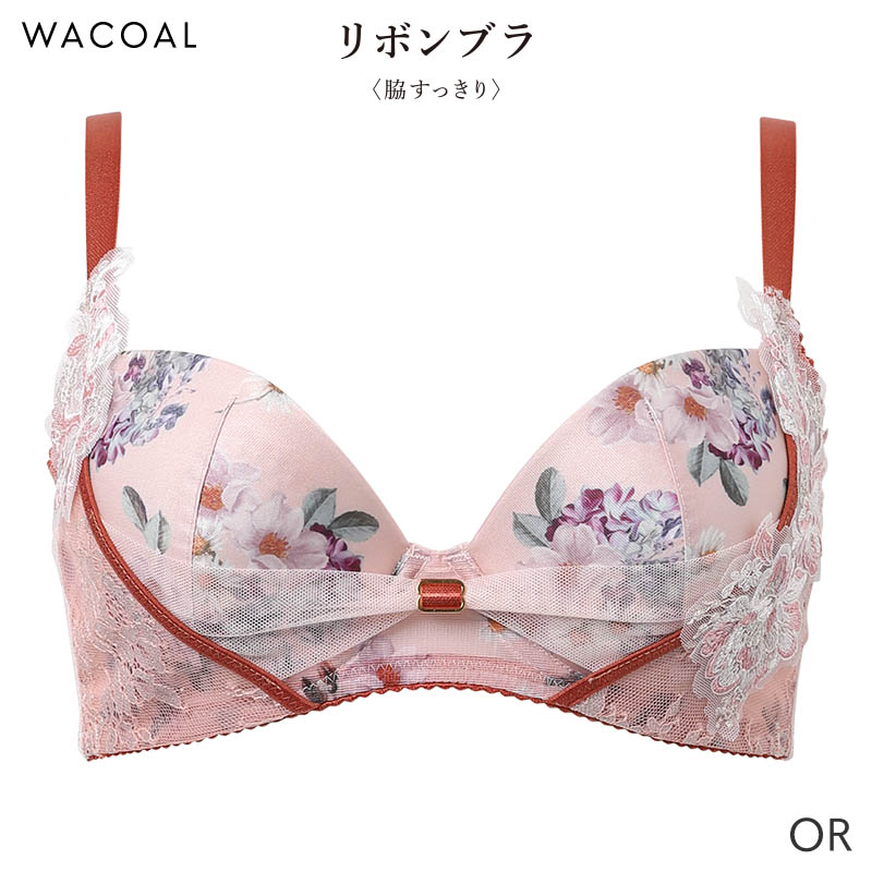 f75ブラ（リボンブラ／レディースファッション）（色：ピンク系