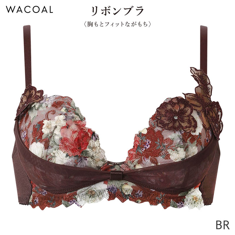 WACOAL（ワコール） リボンブラ 胸もとフィットながもち ブラジャー 3
