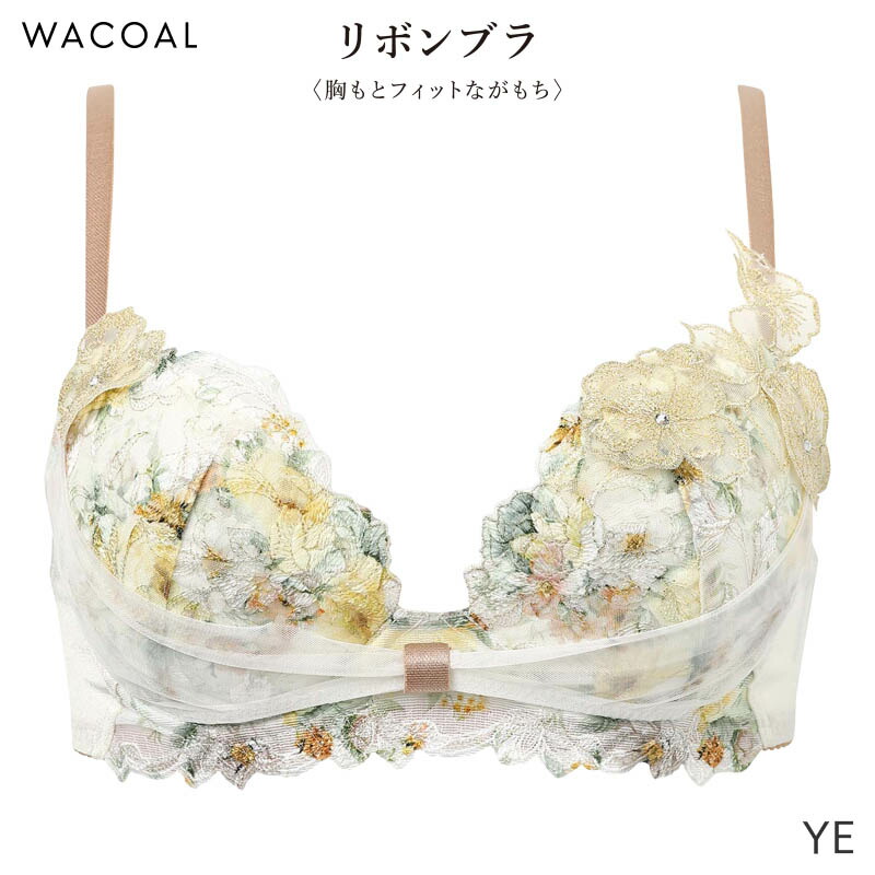 WACOAL（ワコール） リボンブラ 胸もとフィットながもち ブラジャー 3