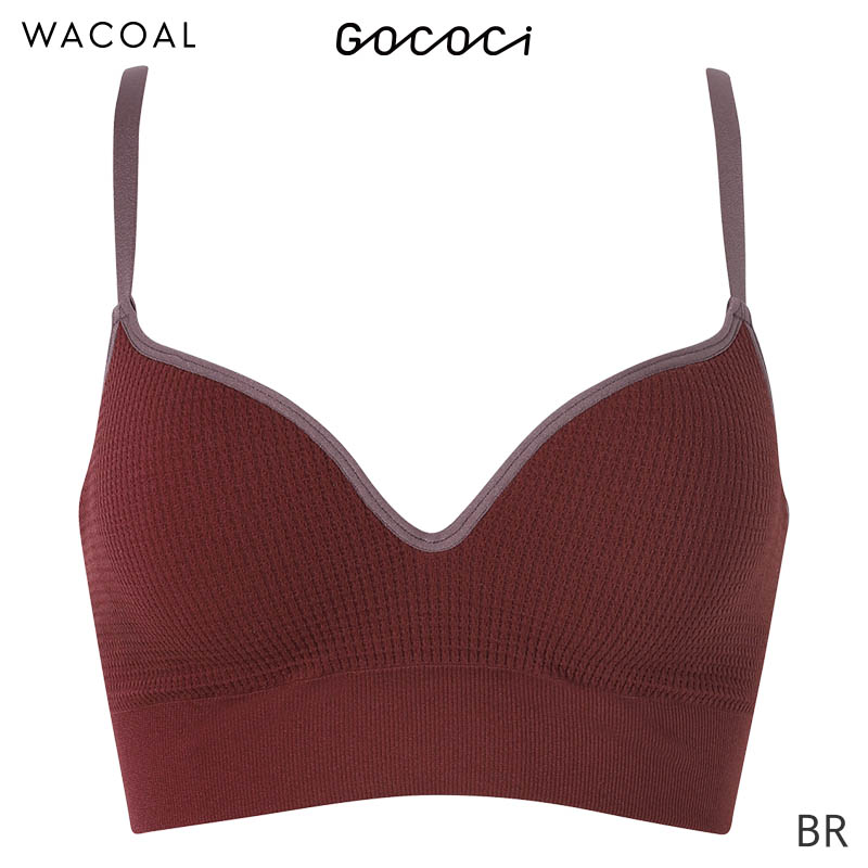GOCOCi ワコール ゴコチ リブ素材 ハーフトップ ブラジャー ノン
