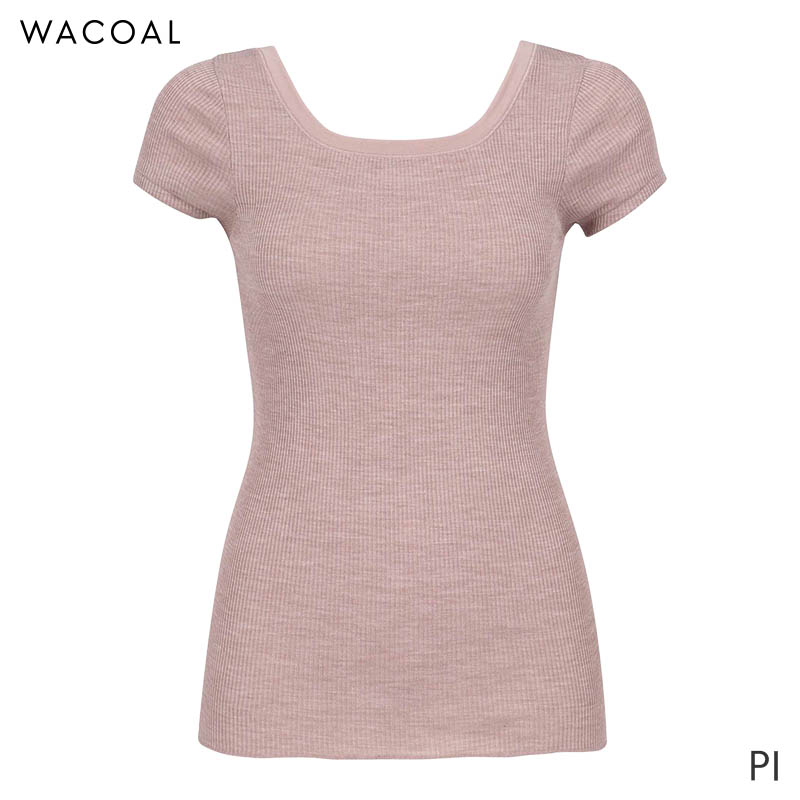 20%OFF ワコール シルク混の贅沢ニット ニットトップ Uネック 2分袖(LL)CLC269【メール便10】 WACOAL（ワコール） シルク混の贅沢ニット ニットトップ Uネック 2分袖