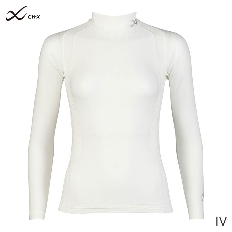 CW-X ワコール レディース スポーツトップ ジュウリュウ メッシュ ハイネック 長袖(S M L)JAY389【メール便24】