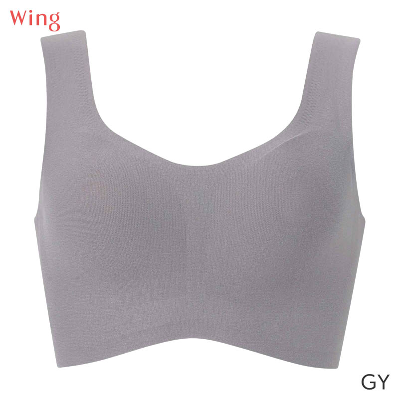 Wing ウイング 綿の贅沢 ハーフトップ ブラジャー ノンワイヤー
