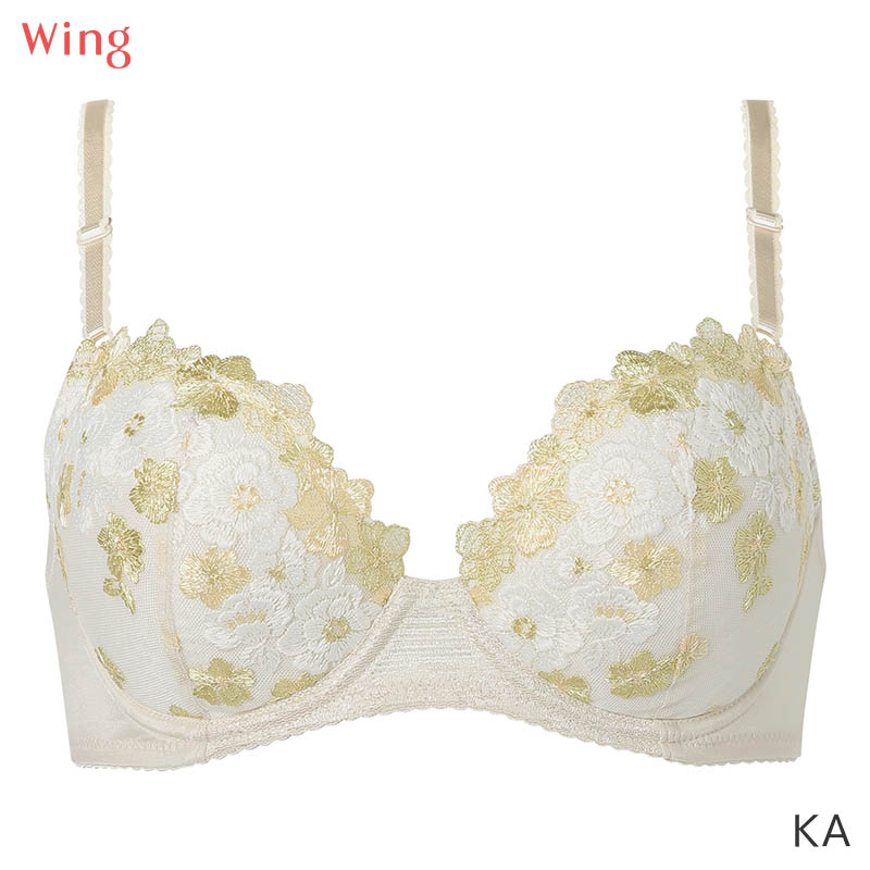 Wing ウイング ナチュラルアップブラ ブラジャー 3/4カップ(A B)KB2060
