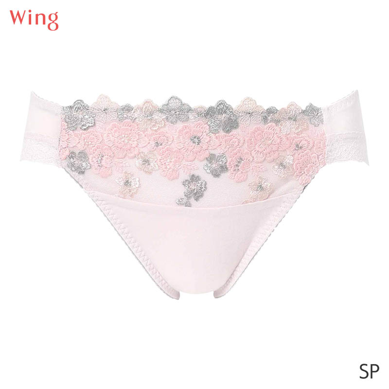 Wing ウイング ナチュラルアップブラ ショーツ はきこみ丈あさめ
