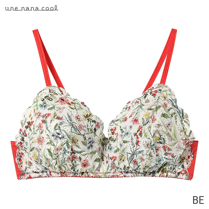 nana3 une nana cool（ウンナナクール） 三角レースノンワイヤーブラ MADE