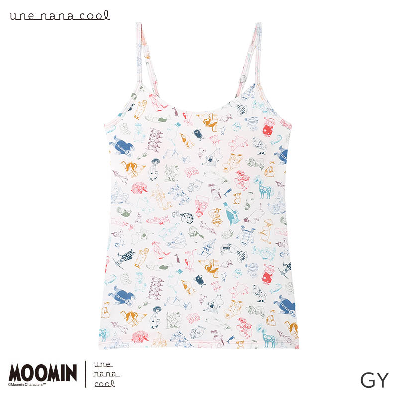 une nana cool ウンナナクール MOOMIN × カップ付きキャミソール