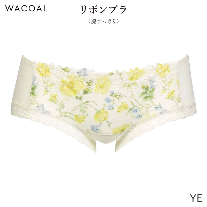 【新品未使用】ワコールリボンブラ脇すっきり&ボーイレングスショーツL 秋色 リボンブラ ワコール 脇すっきり ショーツ はきこみ丈あさめ