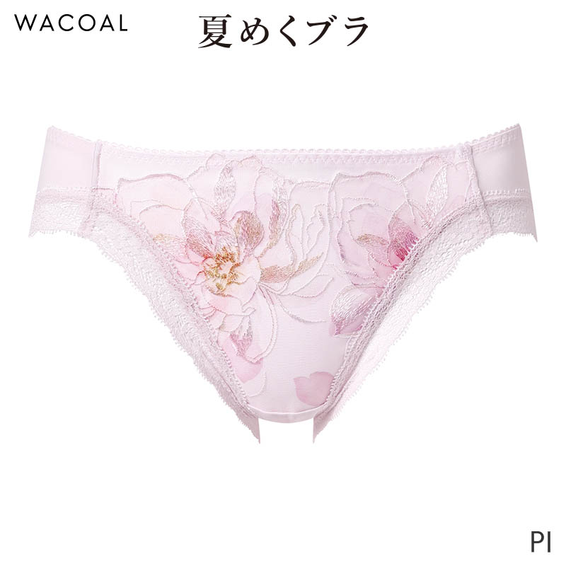 Wacoal - 未着用　タグ付き　ワコール セット　レースキャミソール ショーツ WACOAL（ワコール） 夏めくブラ ショーツ はきこみ丈あさめ ハイレッグ