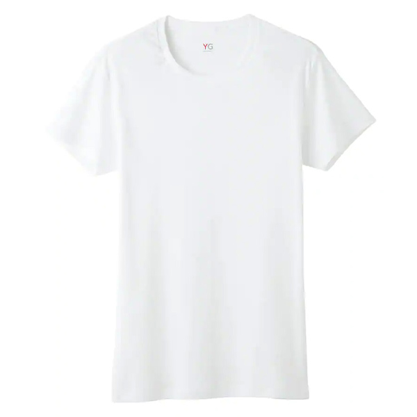 ショップグンゼ ワイジー コットン100％ オールシーズン クルーネックTシャツ(M L LL 3Lサイズ)YV0013V