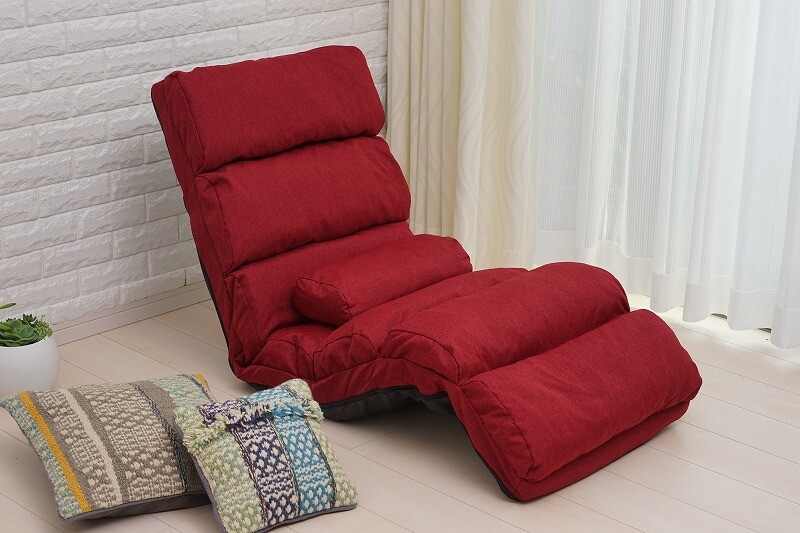 ふかふかリクライニング座椅子/リラックスチェアー ハイバッグ高座椅子