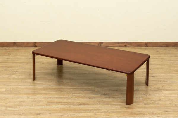 センターテーブル１２０幅　座卓　折りたたみ式テーブル　ウッディーテーブル　木製折脚テーブル　ちゃぶ台 安い　長机　つくえ　作業台　シンプル｜liberty｜02