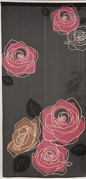 メール便送料無料 のれん170丈長 ロング暖簾 洋柄花タペストリー