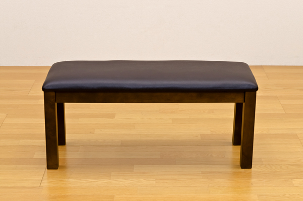 ダイニングベンチ幅96　安い木製ロングチェアー/待合いす/イス/食卓長椅子　レザー　ロビ−チェア 北欧家具風スツール　｜liberty｜02