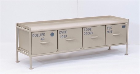 ienowa（イエノワ） スチールチェスト横型4杯引出 イエノワチェスト