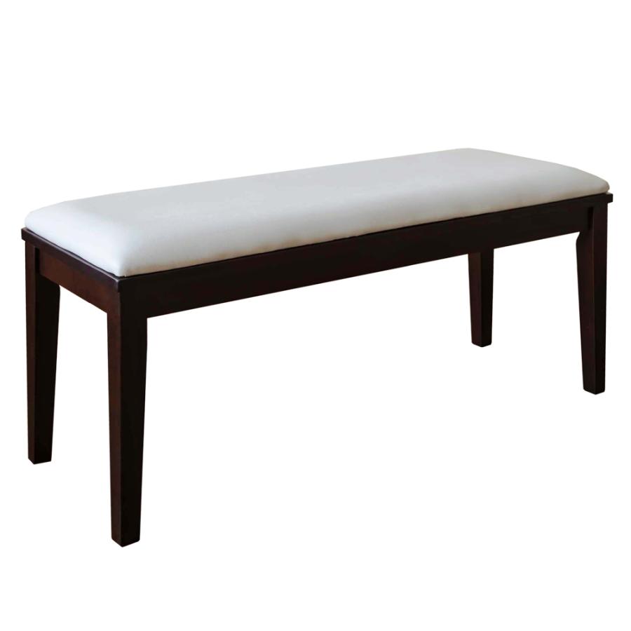 モダンダイニングベンチ 木製チェアー 安い食卓椅子 ウエンジ/ホワイト