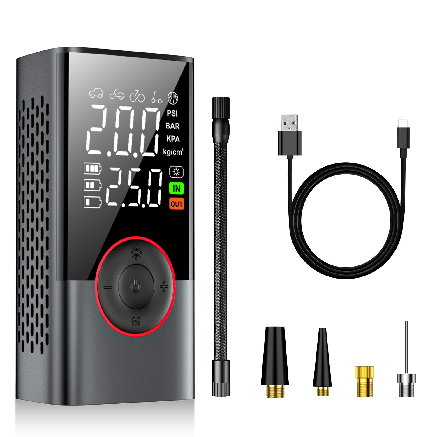 本日限定価格！！！新品！最新の電動超小型ワイヤレス空気入れ！ Amazon.co.jp: 10秒で充填 空気入れ 車 自転車 電動 スマート
