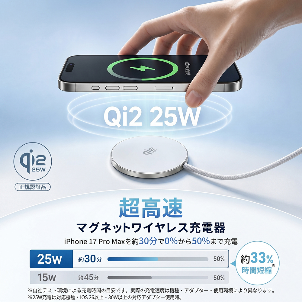 ワイヤレス充電器 2026年7月最新モデル! ...の詳細画像2