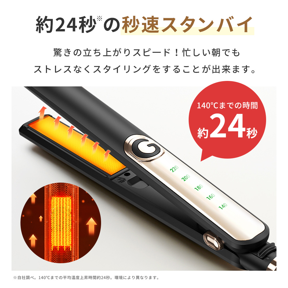 マイナスイオン 2way ヘアアイロンストレート巻き髪アイロン コテ 新品 ヘアアイロン 2WAY ストレート アイロン コテ ストレート