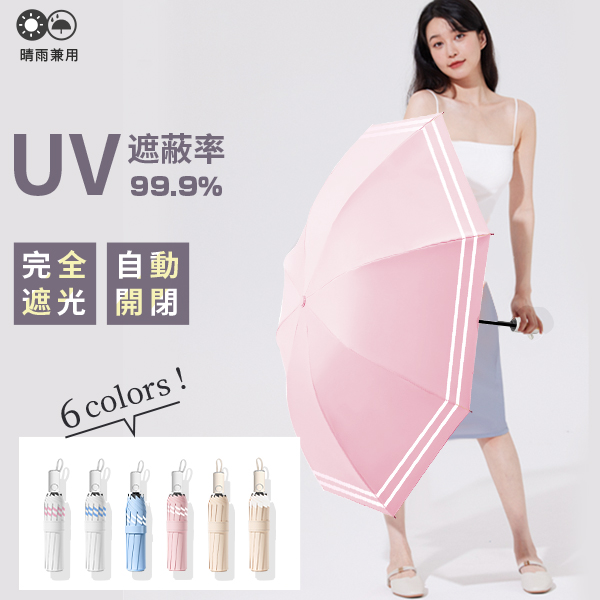 日傘 完全遮光 UV対策 折りたたみ傘 超撥水 軽量 自動開閉