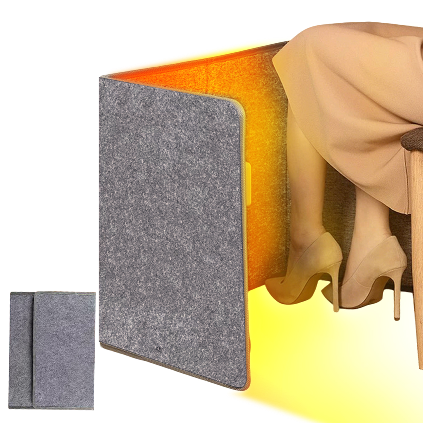 足元からぽかぽか】パネルヒーター 折りたたみ 遠赤外線 3面 5面 足元