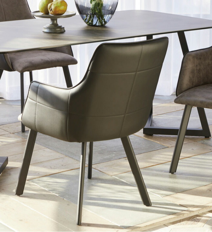 2脚セット ダイニングチェア 肘付 ダイニングチェアー デザイン モダン