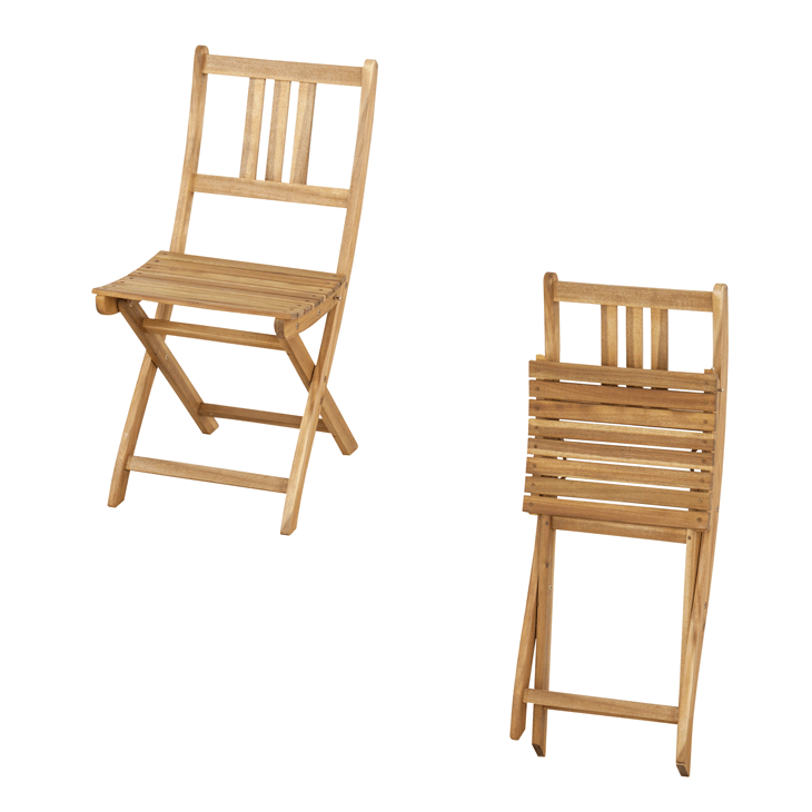 木製折りたたみチェア 2脚セット アウトドア キャンプ