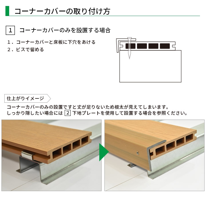 ウッドデッキ 人工木材 DIY 材料 オーロラ＆アドバンス2デッキ 45×45