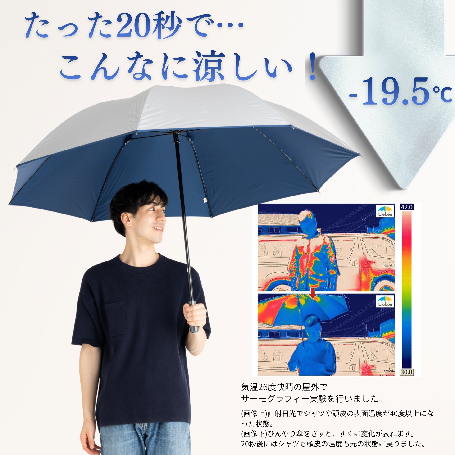 ゴルフ傘 日傘 メンズ 晴雨兼用 80cm×8本骨 UVカット ギフト
