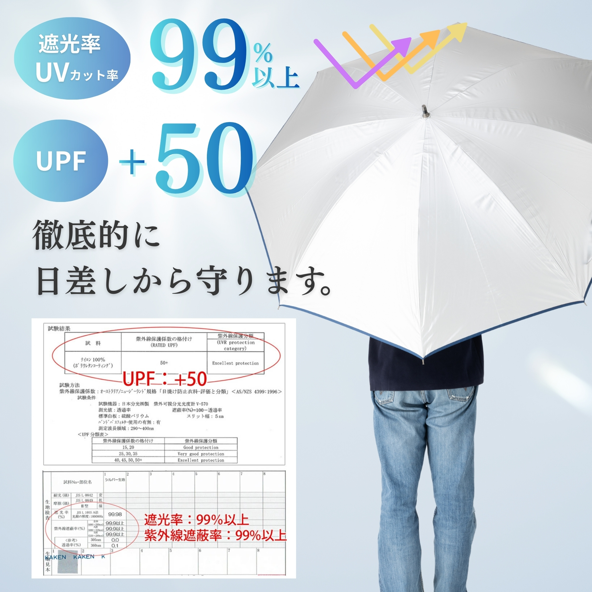 ゴルフ傘 日傘 メンズ 晴雨兼用 80cm×8本骨 UVカット ギフト