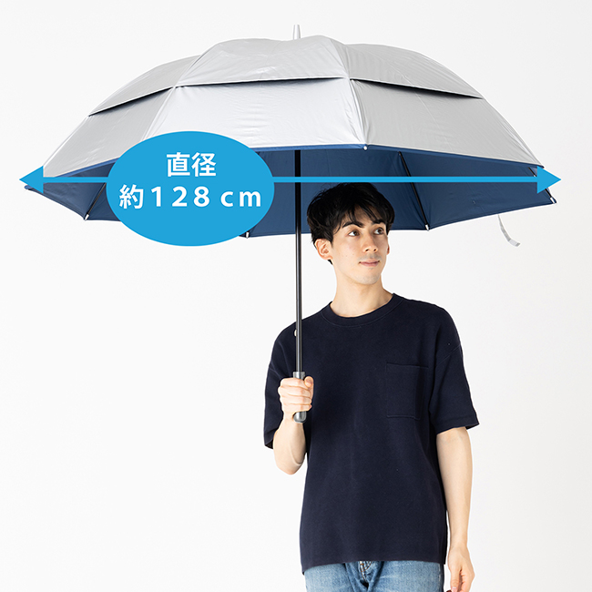 ゴルフ傘 日傘 メンズ 晴雨兼用 80cm×8本骨 UVカット 大きい傘
